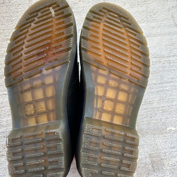 Dr. Martens, 1491 Yellow Stitch Oxfords, Smooth Black - Picture 5 of 5